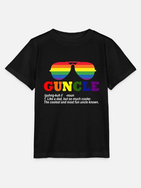 Gay Pride Cadeau - Stanley/Stella Kinder-T-shirt MINI CREATOR  - zwart