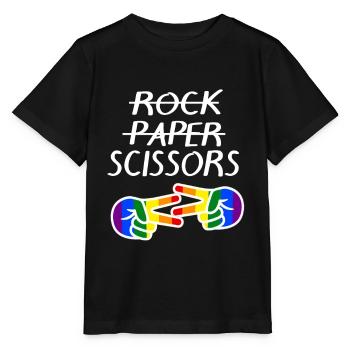 Gay Pride Gift - Stanley/Stella MINI CREATOR Kids’ T-Shirt - black - Front - Mikhail (115cm)