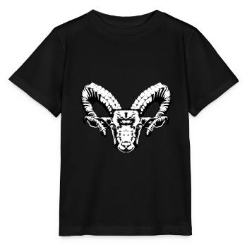 Chèvre Chèvre Grimpeur Autriche Alpes Montagne - T-shirt bio MINI CREATOR Stanley/Stella Enfant - noir - Devant - Mikhail (115cm)