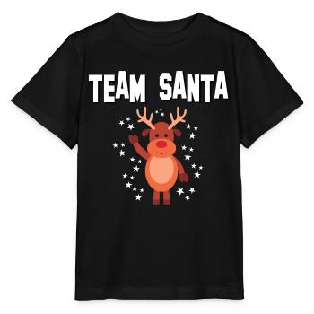 Équipe santa - T-shirt bio MINI CREATOR Stanley/Stella Enfant - noir - Devant - Mikhail (115cm)