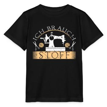 Nähen Handarbeit Schneider - Stanley/Stella Kinder T-Shirt MINI CREATOR  - Schwarz - Vorne - Mikhail (115cm)