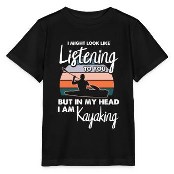 Kayak Dire Kayak Conduire Drôle Kayak Kayakiste - T-shirt bio MINI CREATOR Stanley/Stella Enfant - noir - Devant - Mikhail (115cm)