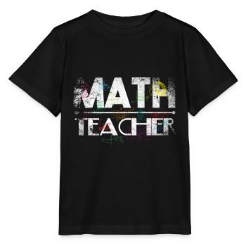 Math Teacher - T-shirt bio MINI CREATOR Stanley/Stella Enfant - noir - Devant - Mikhail (115cm)