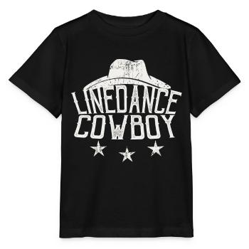Linedance Cowboy Linedancer cadeau - T-shirt bio MINI CREATOR Stanley/Stella Enfant - noir - Devant - Mikhail (115cm)