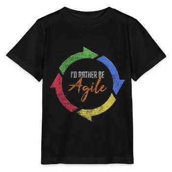 Logiciel Agile Scrum Master Devops Coding - T-shirt bio MINI CREATOR Stanley/Stella Enfant - noir - Devant - Mikhail (115cm)