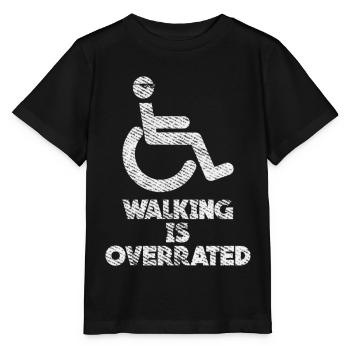 Wheelchair driver sayings Self-confident wheelchair - Stanley/Stella MINI CREATOR Kids’ T-Shirt - black - Front - Mikhail (115cm)