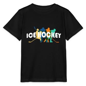 Fan de hockey sur glace Joueur de hockey sur glace hockey sur glace - T-shirt bio MINI CREATOR Stanley/Stella Enfant - noir - Devant - Mikhail (115cm)