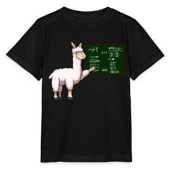 Professeur Lama Teacher - T-shirt bio MINI CREATOR Stanley/Stella Enfant - noir - Devant - Mikhail (115cm)