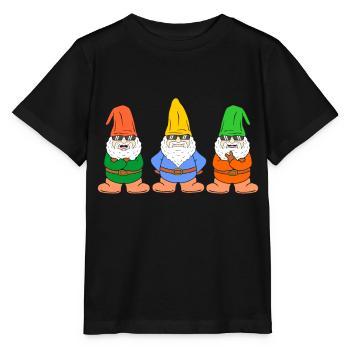 Gnome dwarfs - Stanley/Stella MINI CREATOR Kids’ T-Shirt - black - Front - Mikhail (115cm)