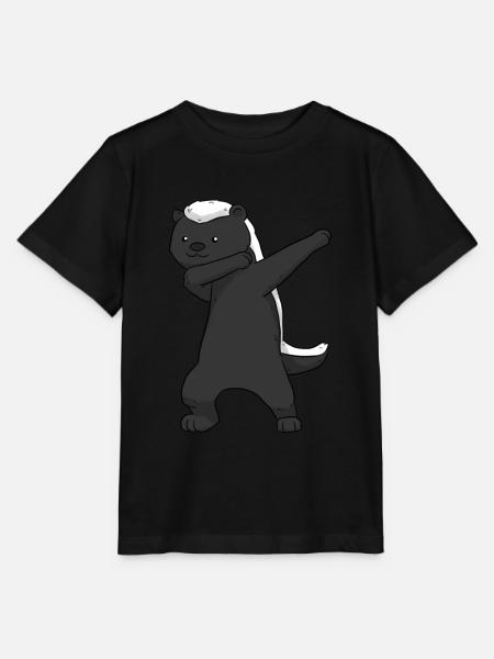 Honey Badger Dab Dachs Dabbing - T-shirt bio MINI CREATOR Stanley/Stella Enfant - noir