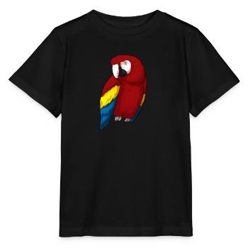 Perroquet perroquet - T-shirt bio MINI CREATOR Stanley/Stella Enfant - noir - Devant - Mikhail (115cm)