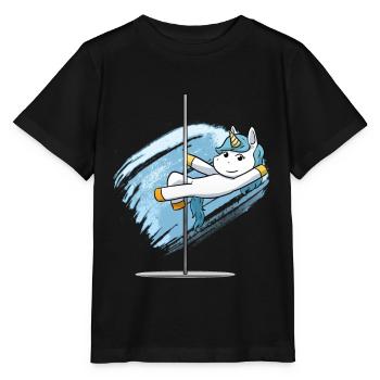 Unicorn pole dancing pole dancing danseur - T-shirt bio MINI CREATOR Stanley/Stella Enfant - noir - Devant - Mikhail (115cm)