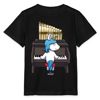 Orgue licorne - T-shirt bio MINI CREATOR Stanley/Stella Enfant - noir - Devant - Mikhail (115cm)