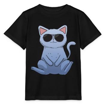 Cool Cat Sunglasses Cat Sunglasses - Stanley/Stella MINI CREATOR Kids’ T-Shirt - black - Front - Mikhail (115cm)