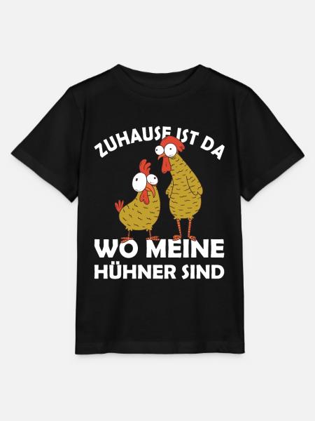 Bauer Landwirt Zuhause wo meine Huehner sind - Stanley/Stella Kinder T-Shirt MINI CREATOR  - Schwarz