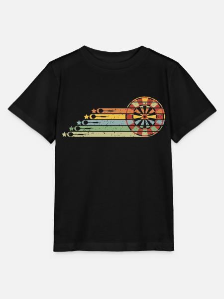 Retro Dart Vintage Dartspieler Geschenk - Stanley/Stella Kinder T-Shirt MINI CREATOR  - Schwarz