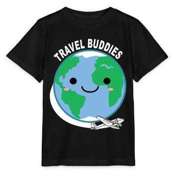 Travel Travel Buddies Traveler Traveling Reisen - Stanley/Stella MINI CREATOR Kids’ T-Shirt - black - Front - Mikhail (115cm)