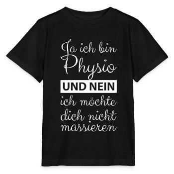 Physiothérapeute physiothérapie physiothérapie - T-shirt bio MINI CREATOR Stanley/Stella Enfant - noir - Devant - Mikhail (115cm)