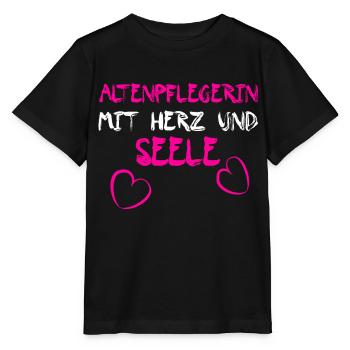 Altenpflegerin - Pflege - Stanley/Stella Kinder T-Shirt MINI CREATOR  - Schwarz - Vorne - Mikhail (115cm)