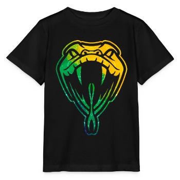 Tête de serpent serpent vipères venimeuses reptiles - T-shirt bio MINI CREATOR Stanley/Stella Enfant - noir - Devant - Mikhail (115cm)