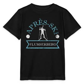 Apres Ski Flumserberg Ski Vacation Switzerland Ski Area - Stanley/Stella MINI CREATOR Kids’ T-Shirt - black - Front - Mikhail (115cm)
