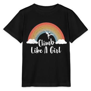 Climb like a Girl Climbing Bouldering - Stanley/Stella MINI CREATOR Kids’ T-Shirt - black - Front - Mikhail (115cm)