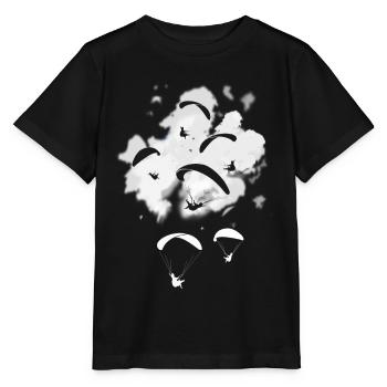 parapente - Chasseur de thermiques - T-shirt bio MINI CREATOR Stanley/Stella Enfant - noir - Devant - Mikhail (115cm)