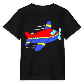 Aviateur d'avion - T-shirt bio MINI CREATOR Stanley/Stella Enfant - noir - Devant - Mikhail (115cm)