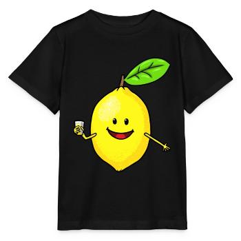 Citrons acides drôles Vitamines saines Saison d’hiver - T-shirt bio MINI CREATOR Stanley/Stella Enfant - noir - Devant - Mikhail (115cm)