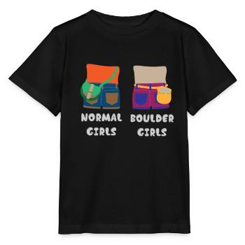Normal Girls Boulder Girls Klettern Kletterhalle - Stanley/Stella Kinder T-Shirt MINI CREATOR  - Schwarz - Vorne - Mikhail (115cm)