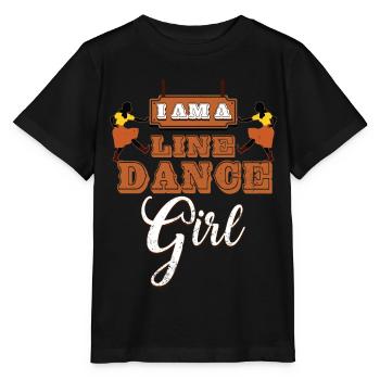 Line dance, line dancing country western - Stanley/Stella MINI CREATOR Kids’ T-Shirt - black - Front - Mikhail (115cm)