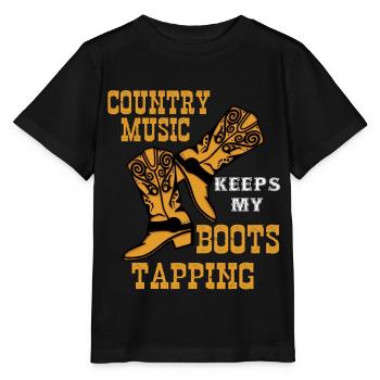 Line dancing, line dancing boots - Stanley/Stella MINI CREATOR Kids’ T-Shirt - black - Front - Mikhail (115cm)