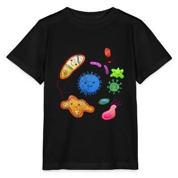Microorganism microbiology microbiologist bio - Stanley/Stella MINI CREATOR Kids’ T-Shirt - black - Front - Mikhail (115cm)