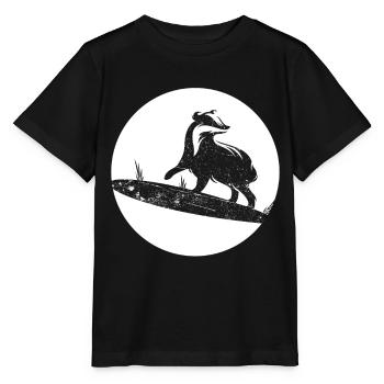 blaireau - T-shirt bio MINI CREATOR Stanley/Stella Enfant - noir - Devant - Mikhail (115cm)