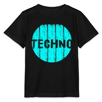 Techno edm Hardstyle Jumpstyle Festival Party - T-shirt bio MINI CREATOR Stanley/Stella Enfant - noir - Devant - Mikhail (115cm)