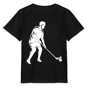 Floorball - T-shirt bio MINI CREATOR Stanley/Stella Enfant - noir - Devant - Mikhail (115cm)