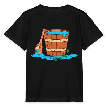 Sauna bucket - Stanley/Stella MINI CREATOR Kids’ T-Shirt - black - Front - Mikhail (115cm)