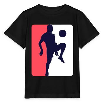 Fußball Logo Verein Fußballer - Stanley/Stella Kinder T-Shirt MINI CREATOR  - Schwarz - Vorne - Mikhail (115cm)