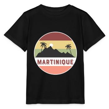 pays et pays rétro martinique - T-shirt bio MINI CREATOR Stanley/Stella Enfant - noir - Devant - Mikhail (115cm)