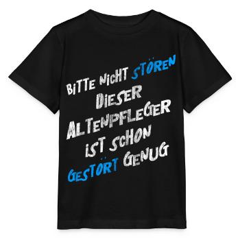 Altenpfleger - Pflege - Stanley/Stella Kinder T-Shirt MINI CREATOR  - Schwarz - Vorne - Mikhail (115cm)