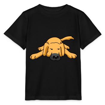 Watchdog Dog Tired Dog Walker Animal Lover Dogs - Stanley/Stella MINI CREATOR Kids’ T-Shirt - black - Front - Mikhail (115cm)
