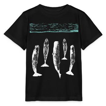 spermwhale plain white - Stanley/Stella MINI CREATOR Kids’ T-Shirt - black - Front - Mikhail (115cm)