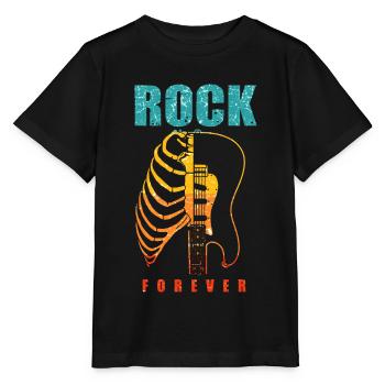 Rock and Roll Retro Rock n Roll music gift - Stanley/Stella MINI CREATOR Kids’ T-Shirt - black - Front - Mikhail (115cm)