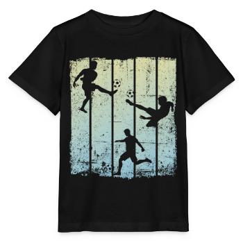 Fußball - Stanley/Stella Kinder T-Shirt MINI CREATOR  - Schwarz - Vorne - Mikhail (115cm)