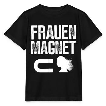 FRAUEN MAGNET GESCHENKIDEE LUSTIG MACHO - Stanley/Stella Kinder T-Shirt MINI CREATOR  - Schwarz - Vorne - Mikhail (115cm)