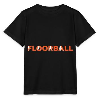 Unihockey Freizeit im Namen - Stanley/Stella Kinder T-Shirt MINI CREATOR  - Schwarz - Vorne - Mikhail (115cm)