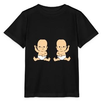 Twin Babys - Stanley/Stella Kinder T-Shirt MINI CREATOR  - Schwarz - Vorne - Mikhail (115cm)