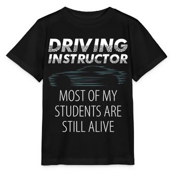 Driving instructor gift student driving lesson - Stanley/Stella MINI CREATOR Kids’ T-Shirt - black - Front - Mikhail (115cm)