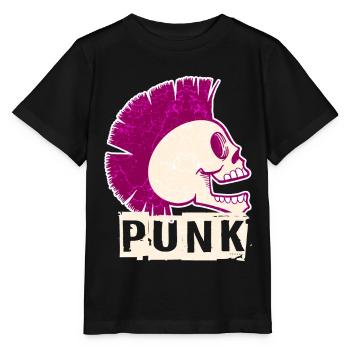 Punk music unicorn girl punk rock anarchy - Stanley/Stella MINI CREATOR Kids’ T-Shirt - black - Front - Mikhail (115cm)