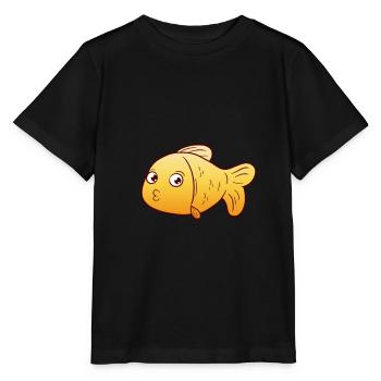 goldfish - Stanley/Stella MINI CREATOR Kids’ T-Shirt - black - Front - Mikhail (115cm)